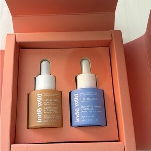 Vitamin C and Bakuchiol Serum Duo - Orange and Blue